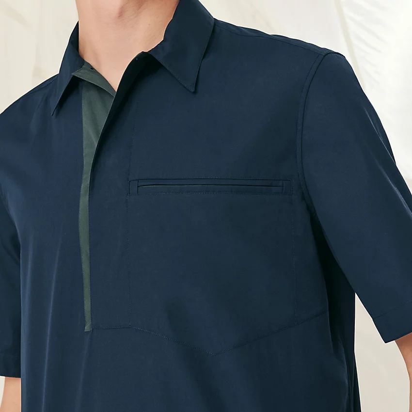 Polo shirt with contrasting collar - 3