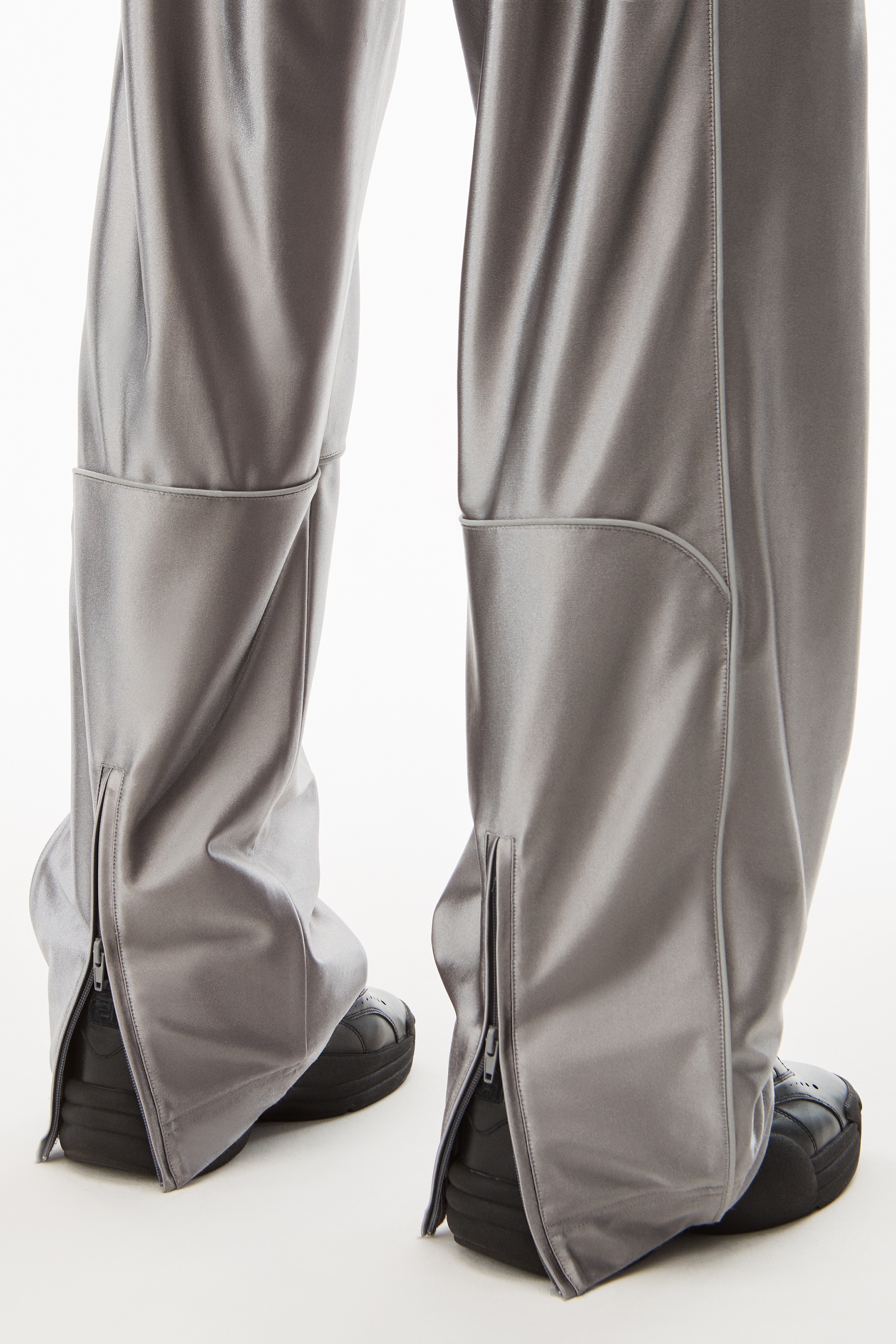 Alexander Wang TRACK PANTS IN SATIN FAILLE JERSEY | REVERSIBLE