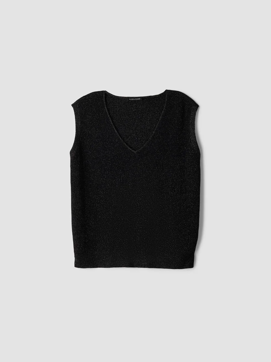 Wool Shimmer Vest in Regenerative Wool - 1