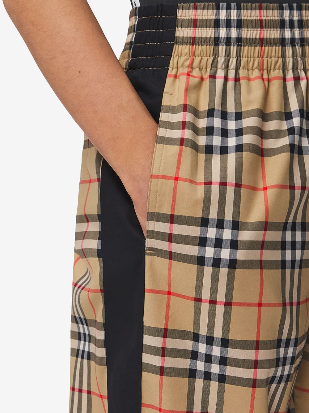 Vintage check high-waisted trousers - 5