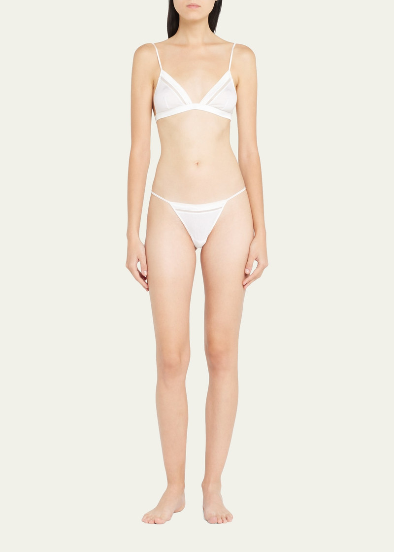 KIKI DE MONTPARNASSE Intime Mesh-Inset Thong outlook