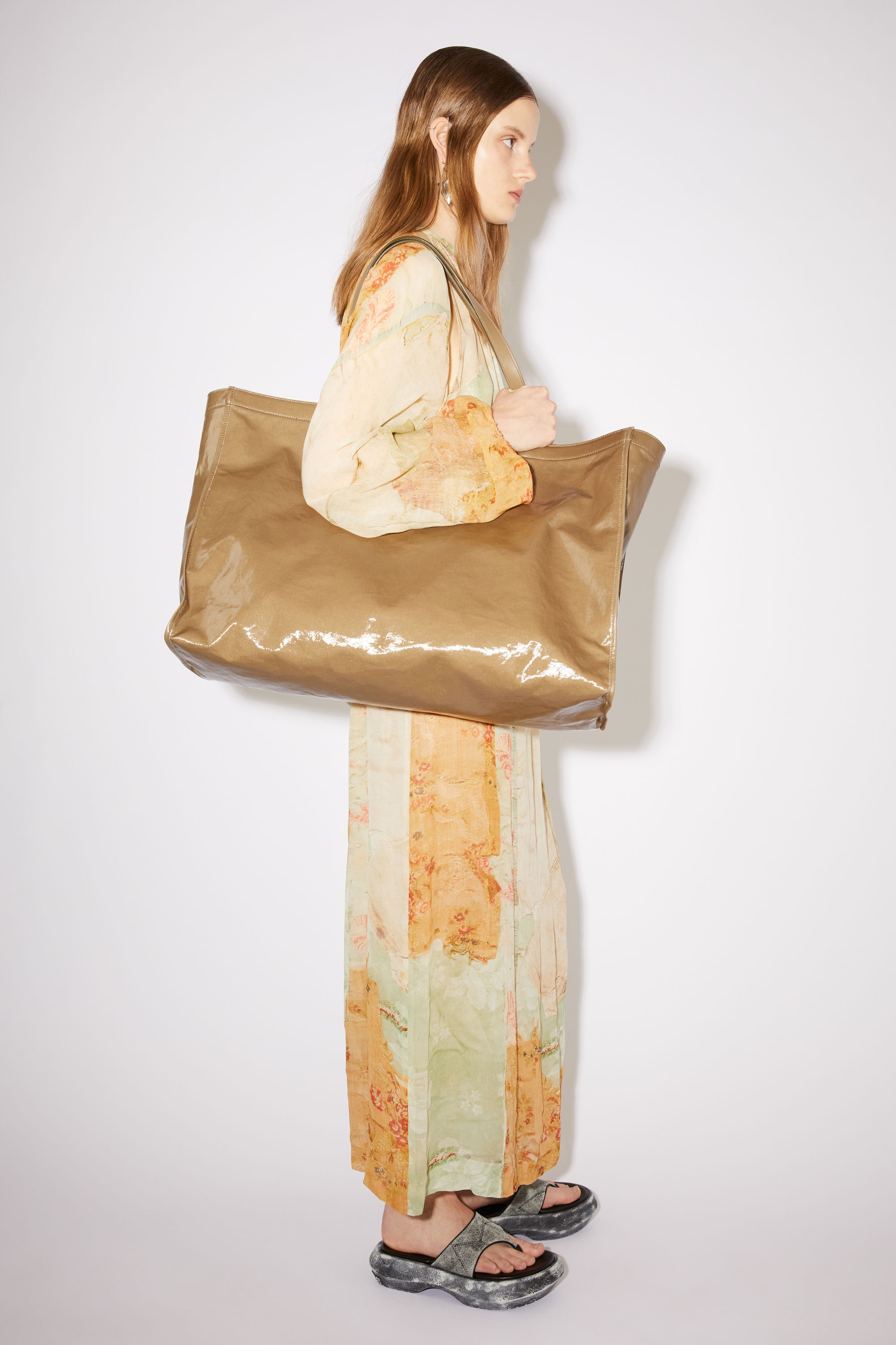 Oilcloth tote - Hunter green - 2
