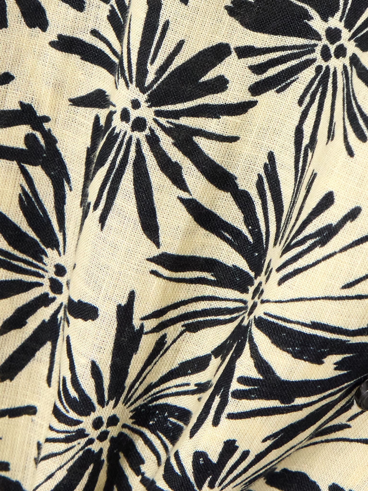 Floral-print linen shirt Multi - 5