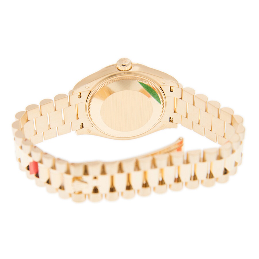 Rolex Datejust 31 Olive Green Diamond Dial Automatic Ladies 18kt Yellow Gold President Watch 278248G - 4