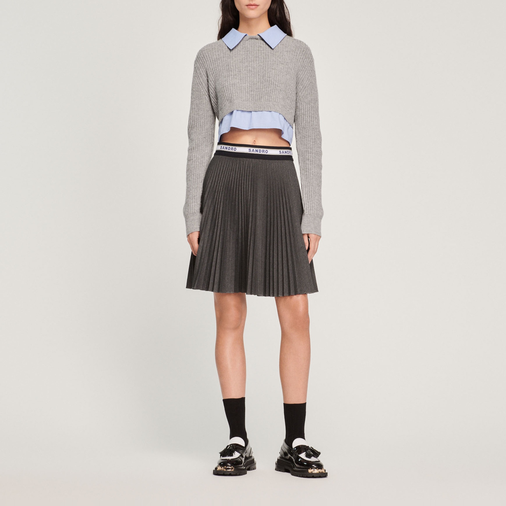 Short pleated skirt - 3