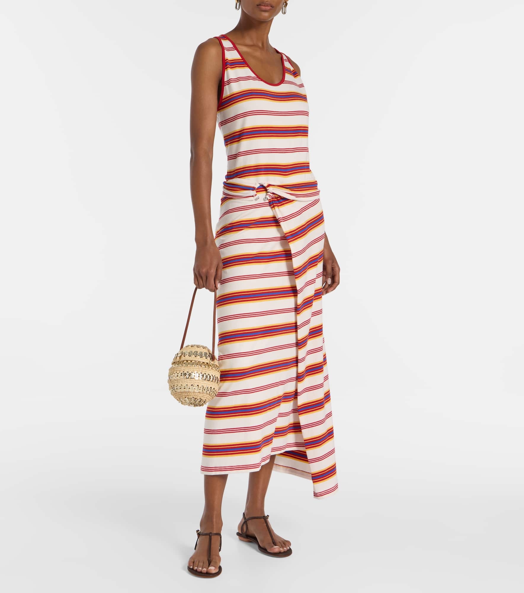 1969 embellished raffia shoulder bag - 5