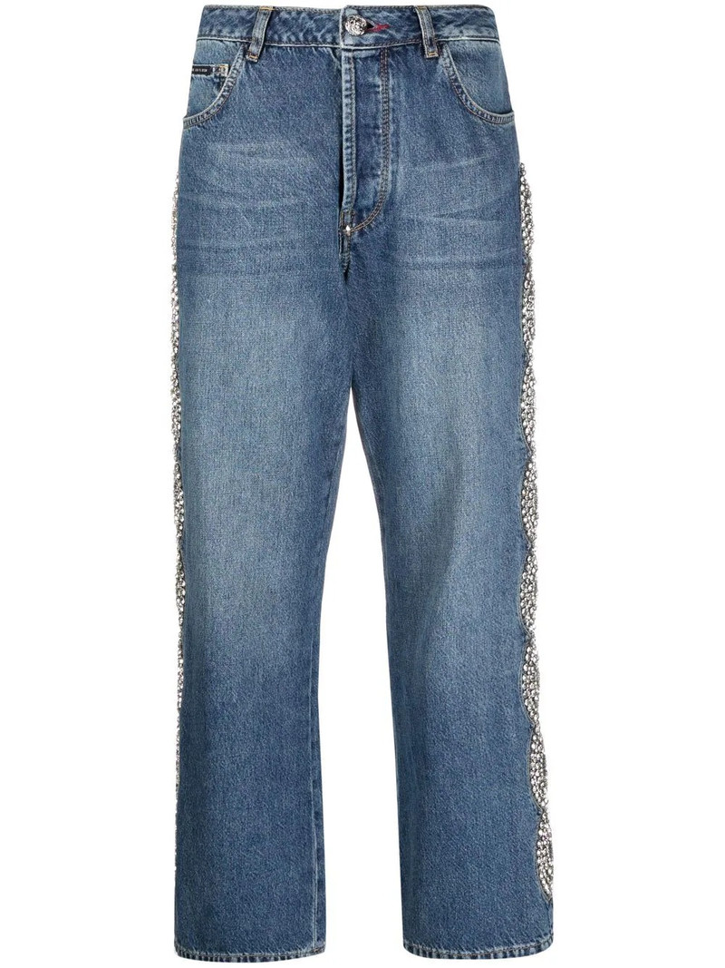 Crystal Cable wide-leg jeans 1
