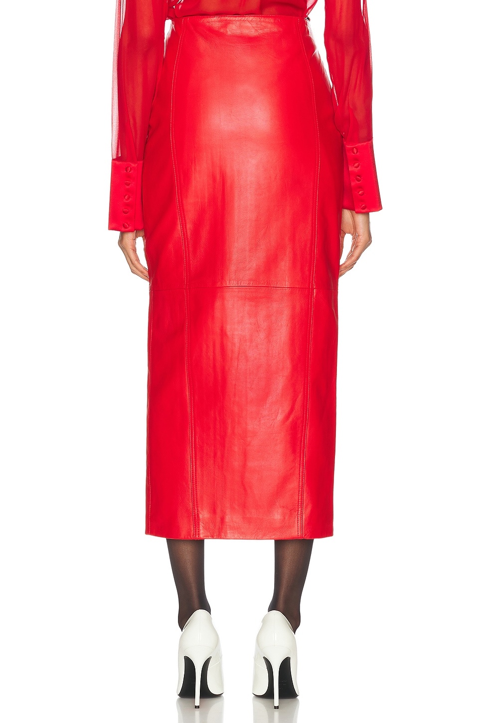 Lonny Leather Skirt - 4