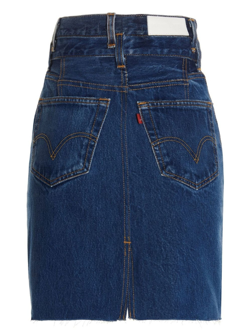 RE/DONE high-waisted denim skirt outlook
