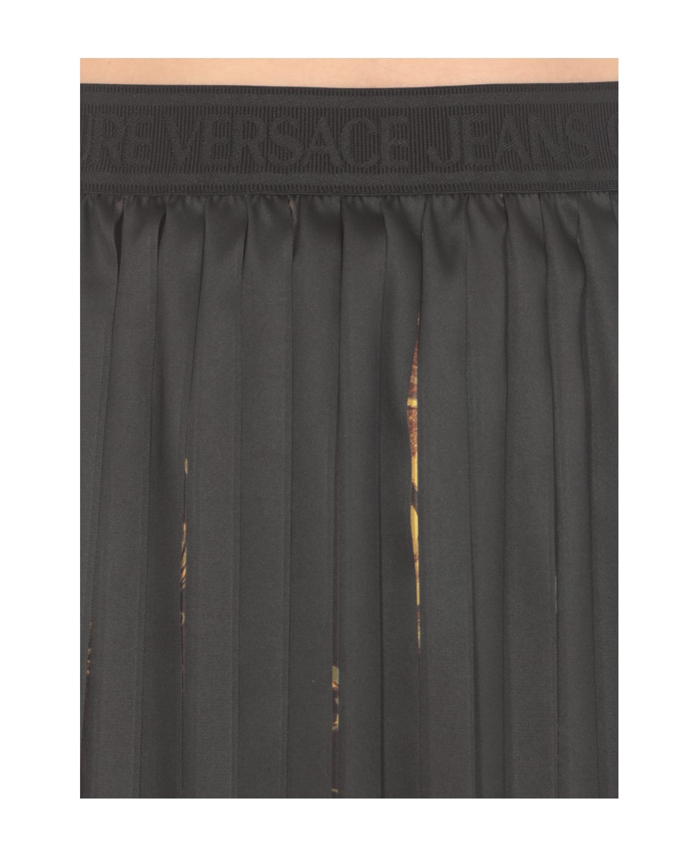 Watercolour Couture-print Pleated Skirt - 5