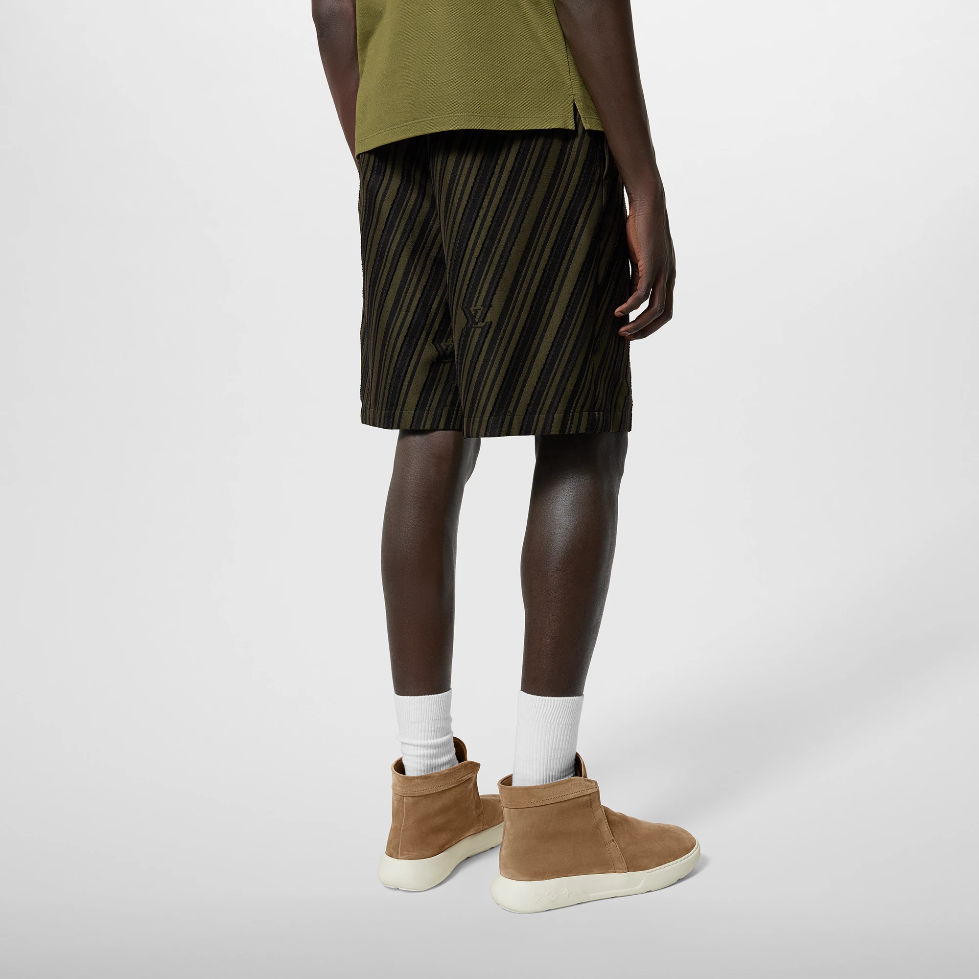 Casual Cotton Jacquard Shorts - 4