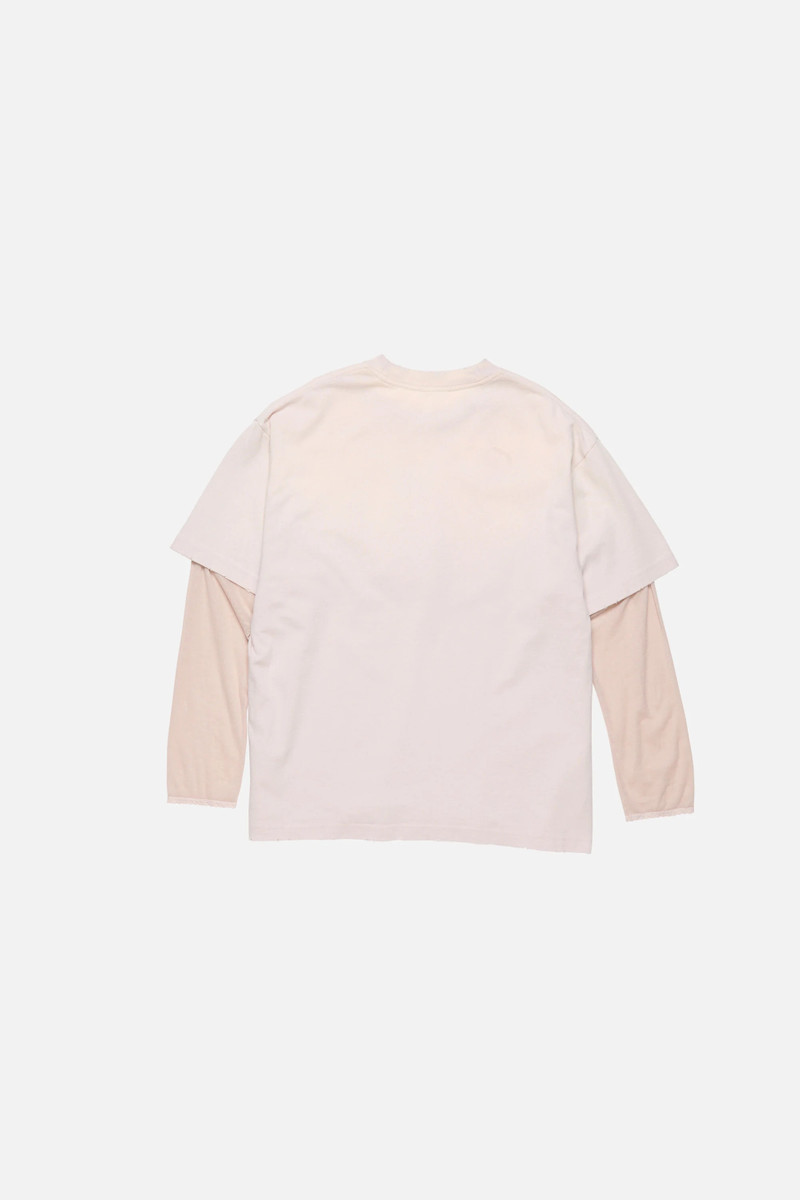 Layered print t-shirt - Violet pink 7