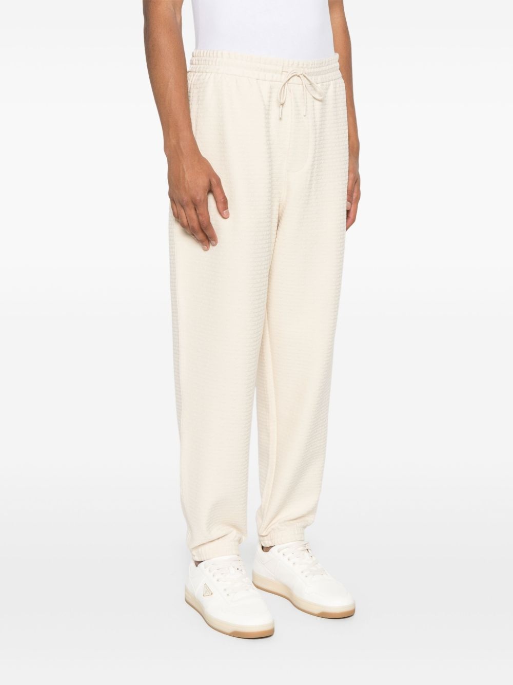 logo-jacquard track pants - 3