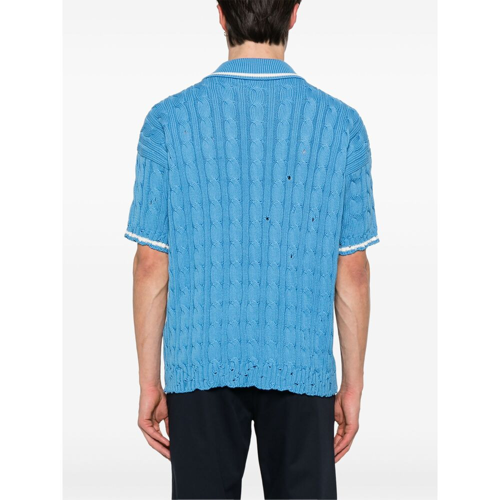 Marni Blue Polo Shirts Men - 2