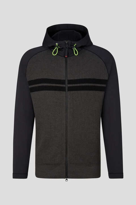 Taco hybrid knit jacket in Gray - 1