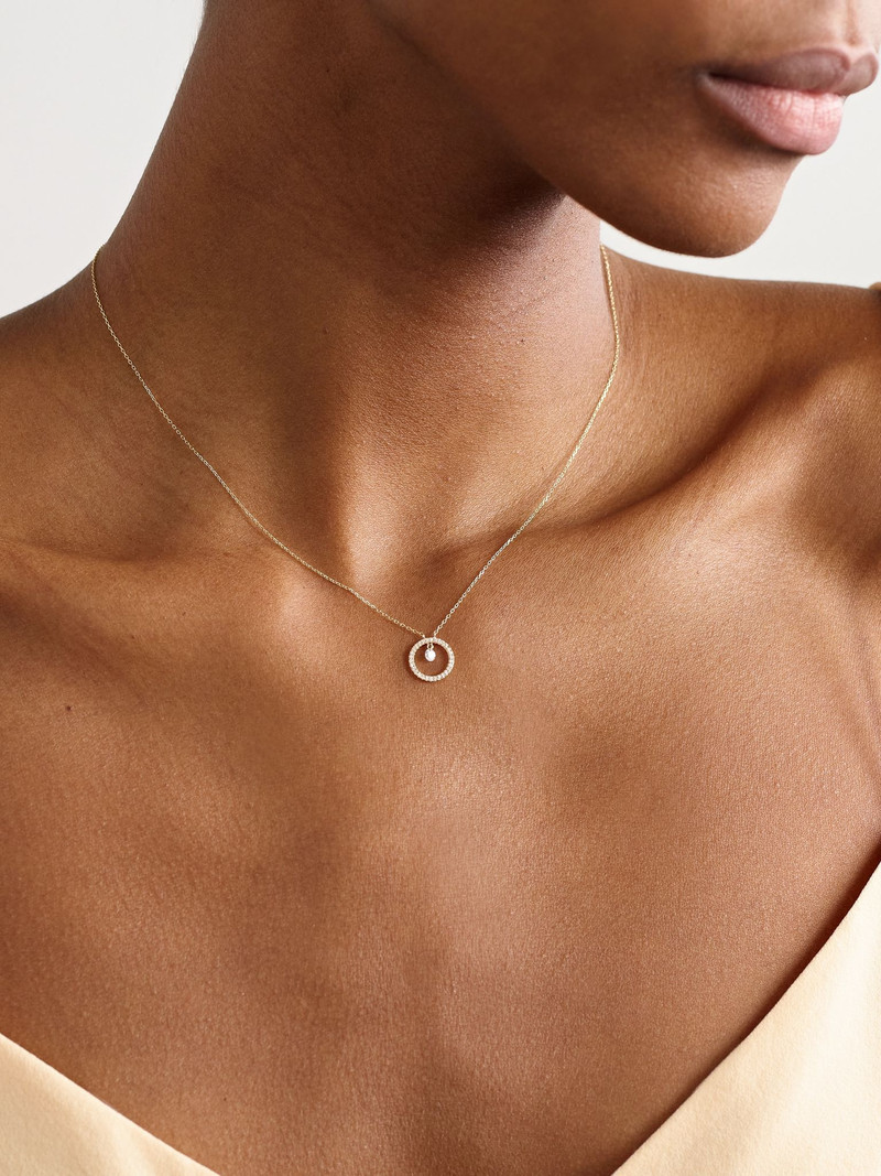 PERSÉE Comic Strip 18-karat gold diamond necklace Gold outlook