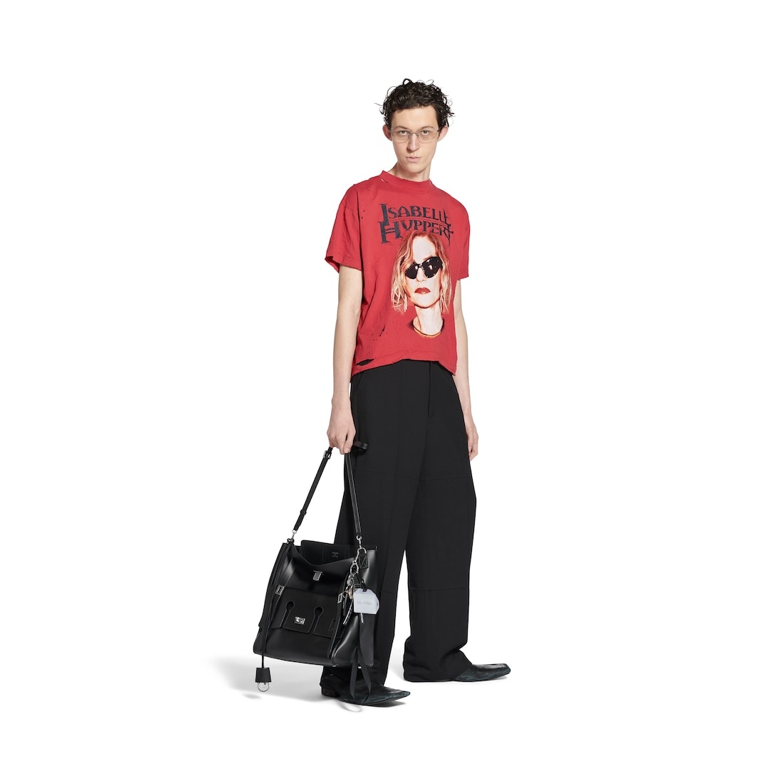 Isabelle Boxy T-shirt in Faded Red - 4