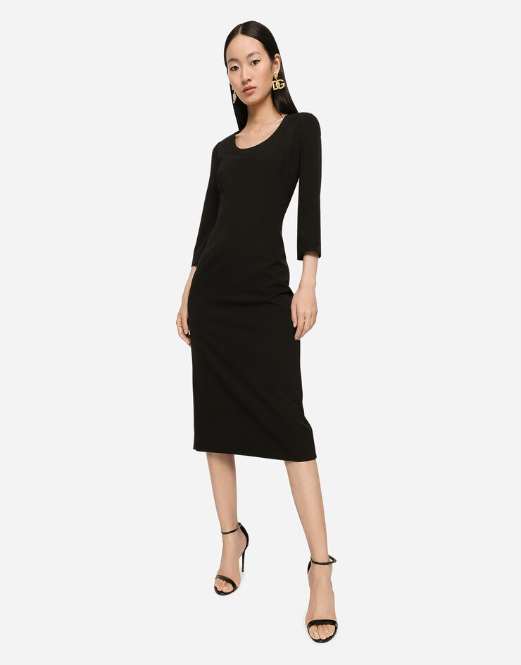 Woolen calf-length dress - 5