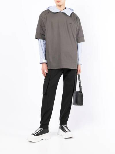 JUUN.J embroidered-logo cotton T-shirt outlook