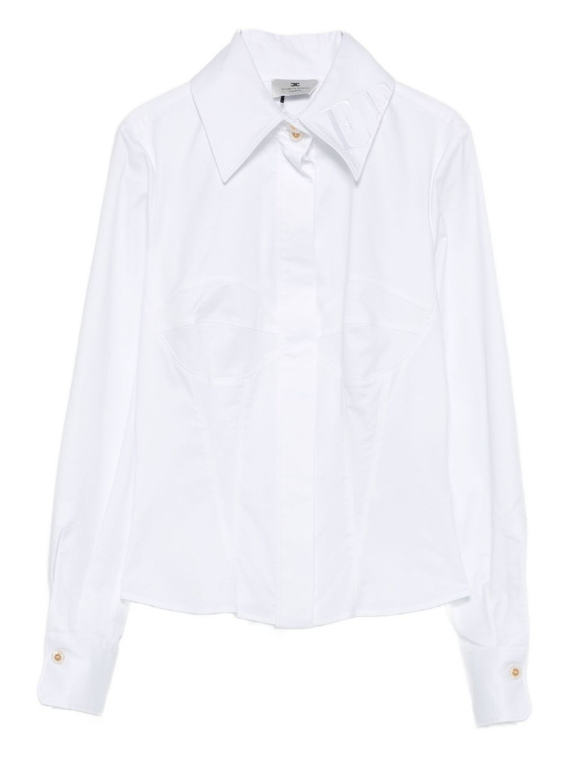 embroidered-logo shirt 1