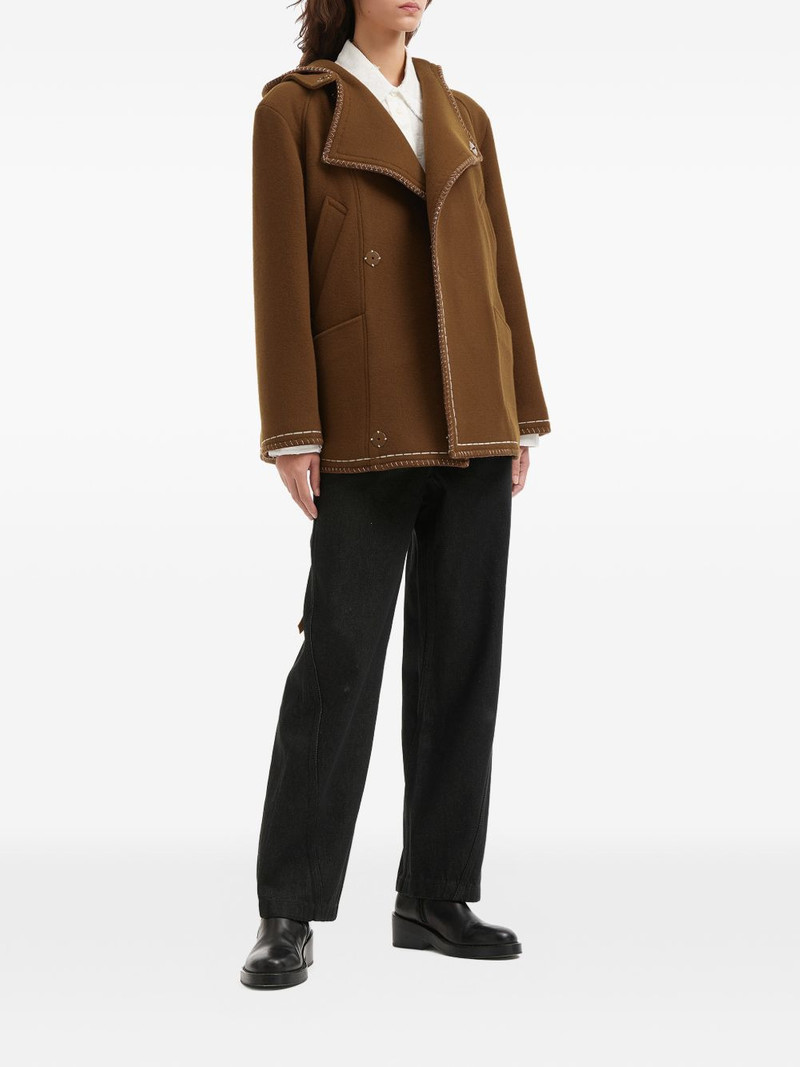 ADER error hooded stitch coat outlook