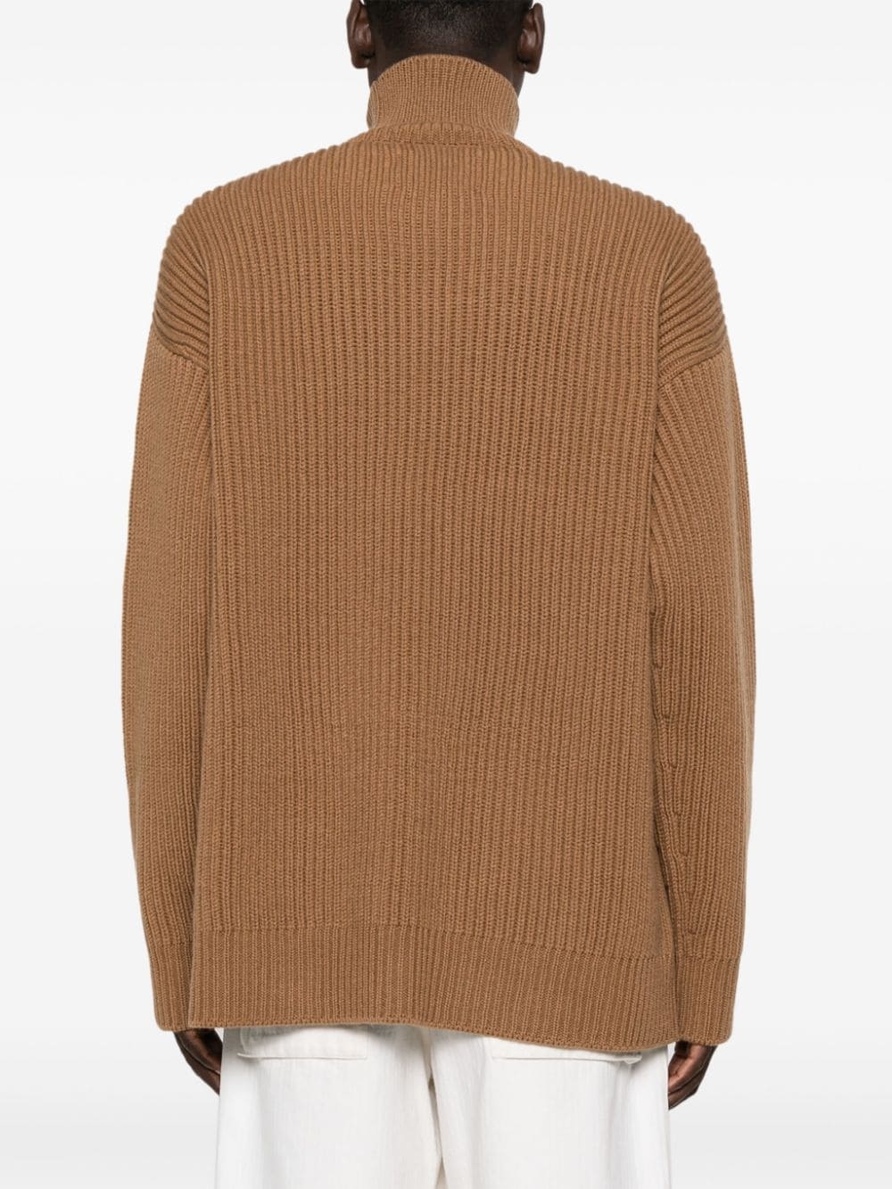 roll-neck wool jumper - 4
