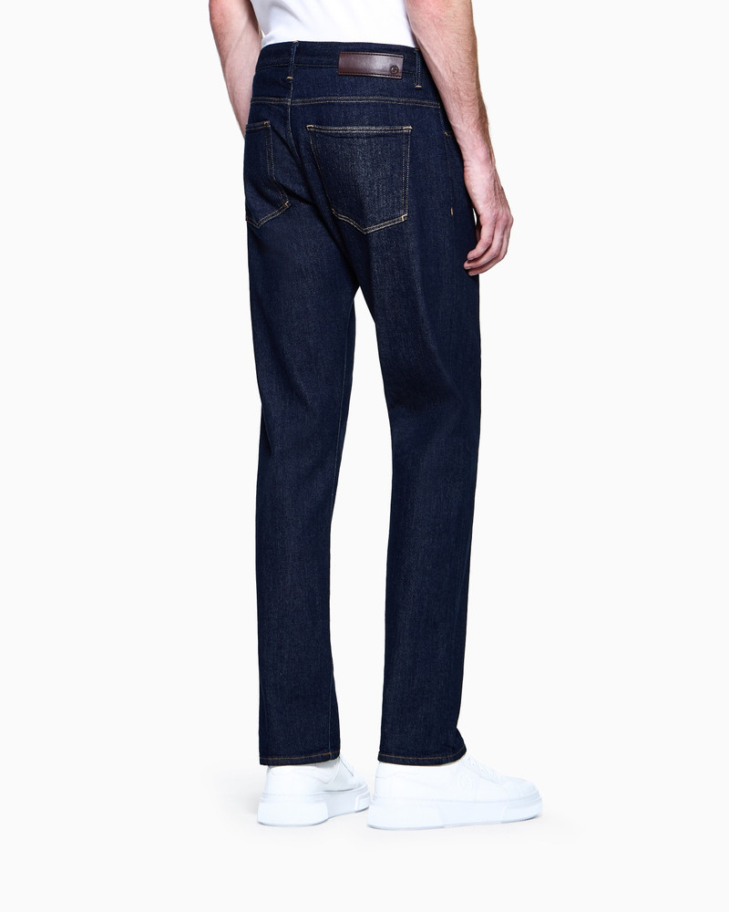 Five-pocket, regular fit, stretch cotton-denim trousers 3