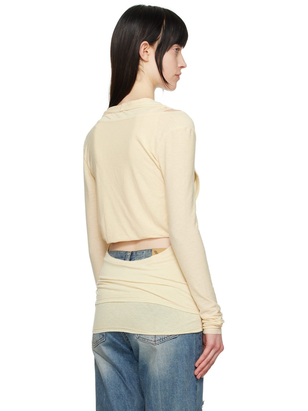 Yellow Convertible Bolero T-shirt - 3