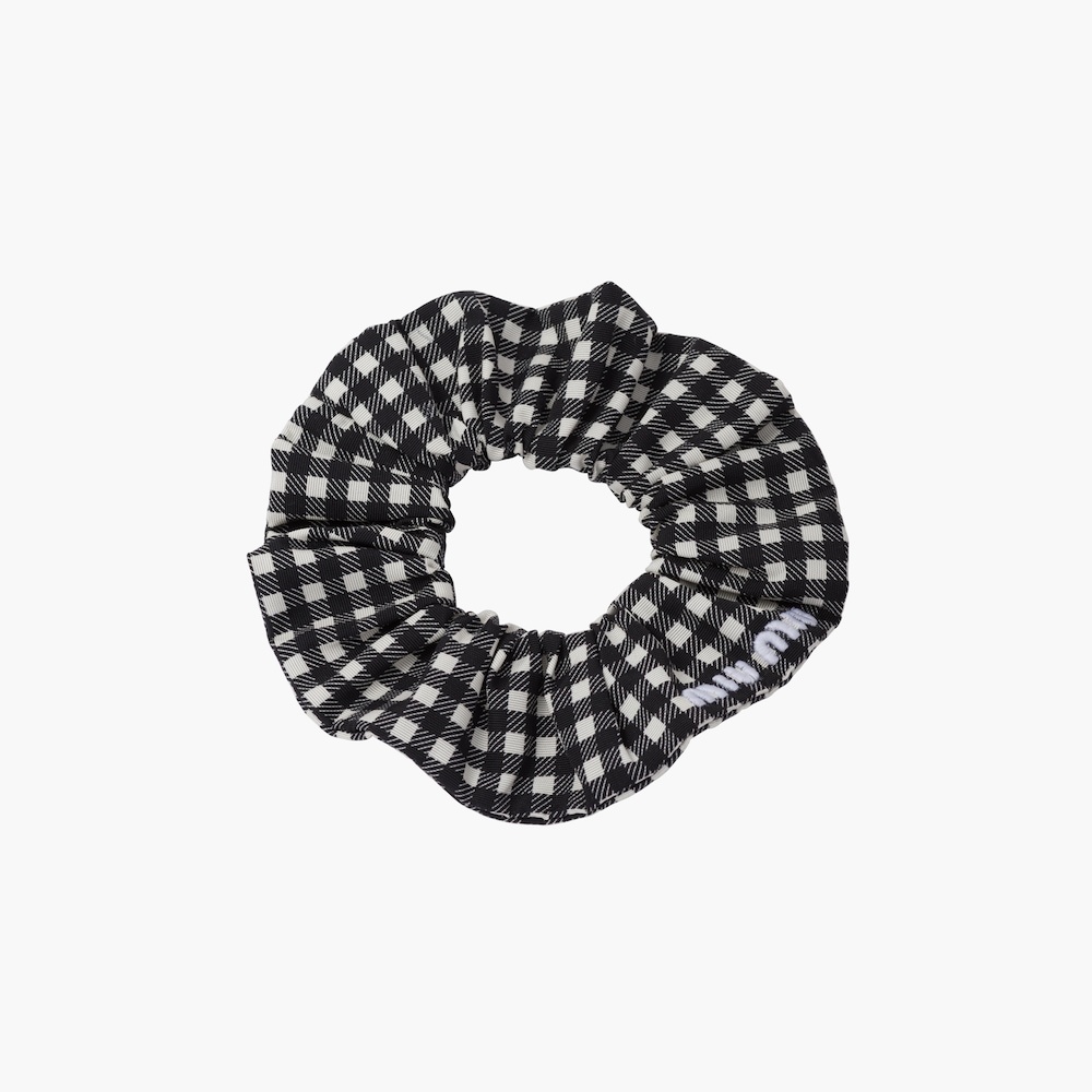 Printed faille scrunchie - 4