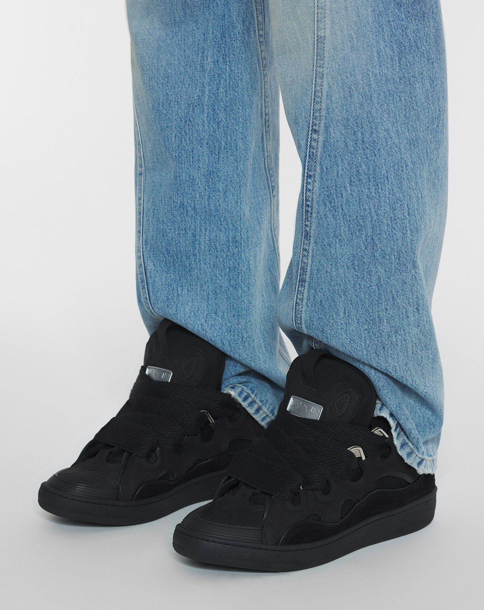 CURB LEATHER SNEAKERS - 6
