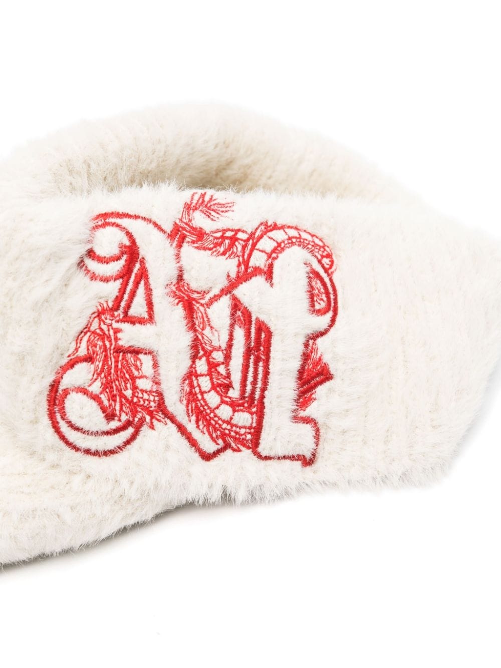 PA monogram faux-fur beanie - 2