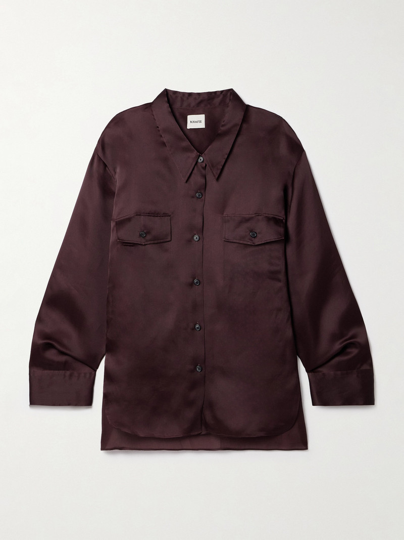 Matteo Oversized Silk-organza Shirt - 1