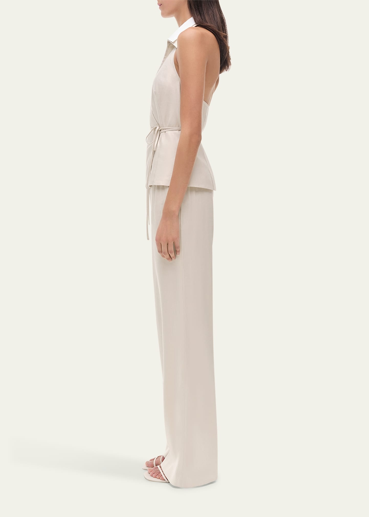 Campbell Linen Halter Shirt - 4