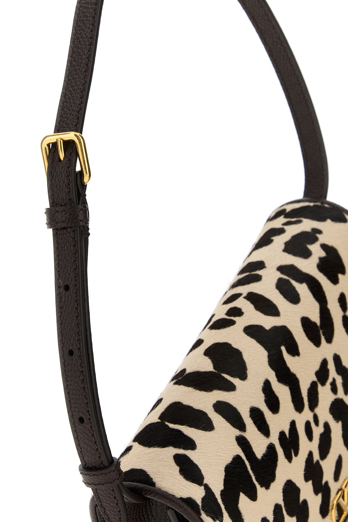 Printed calf hair mini VLogo Signature shoulder bag - 4