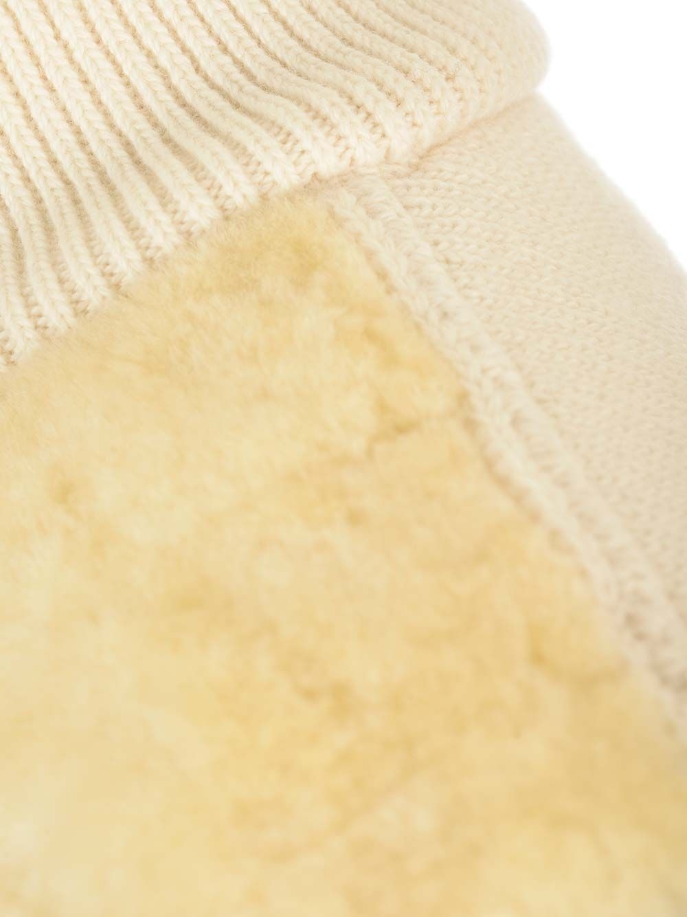 Wool And Sheraling Vest Jackets White - 4