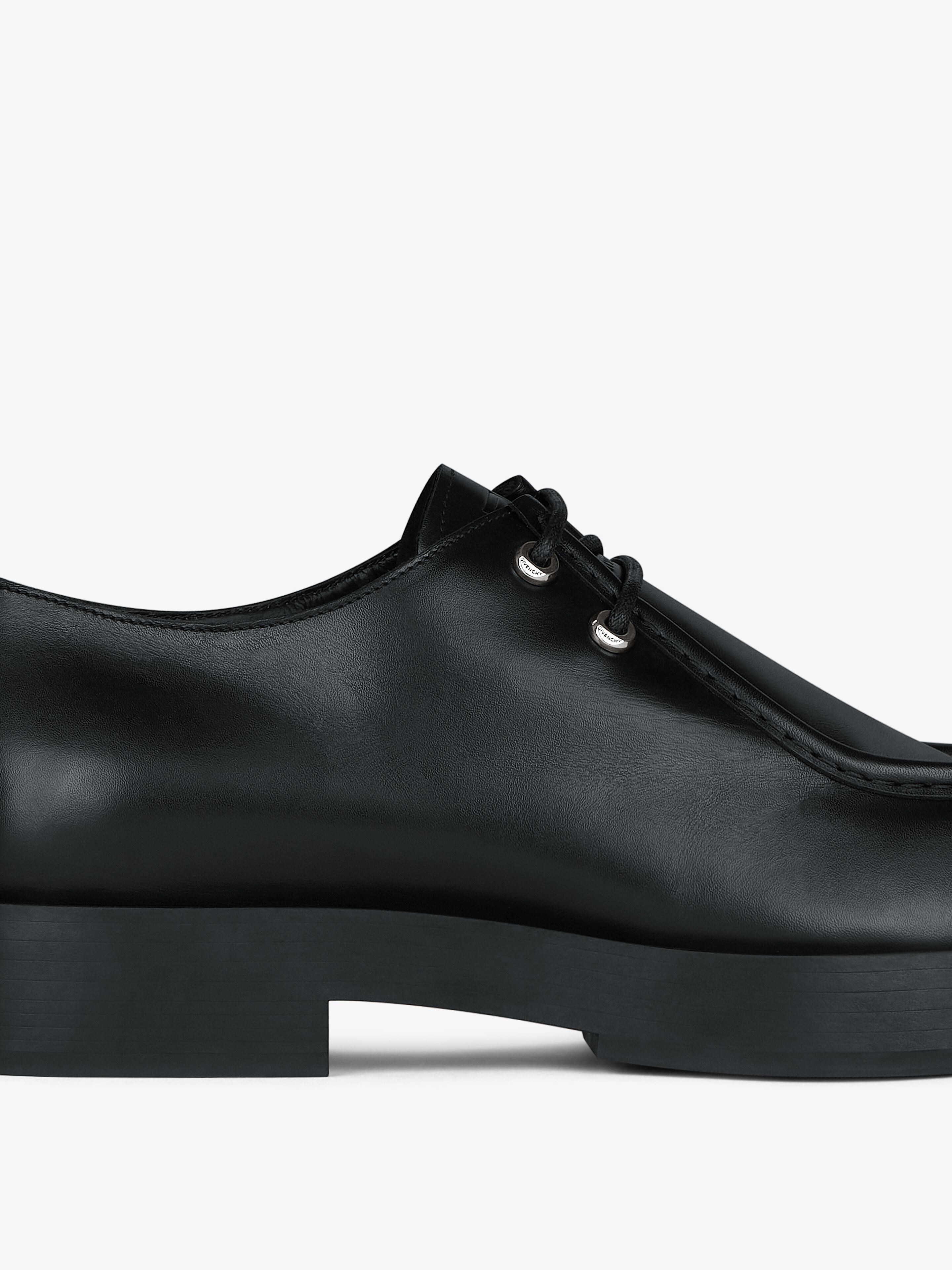 SQUARED DERBIES IN BOX LEATHER - 7