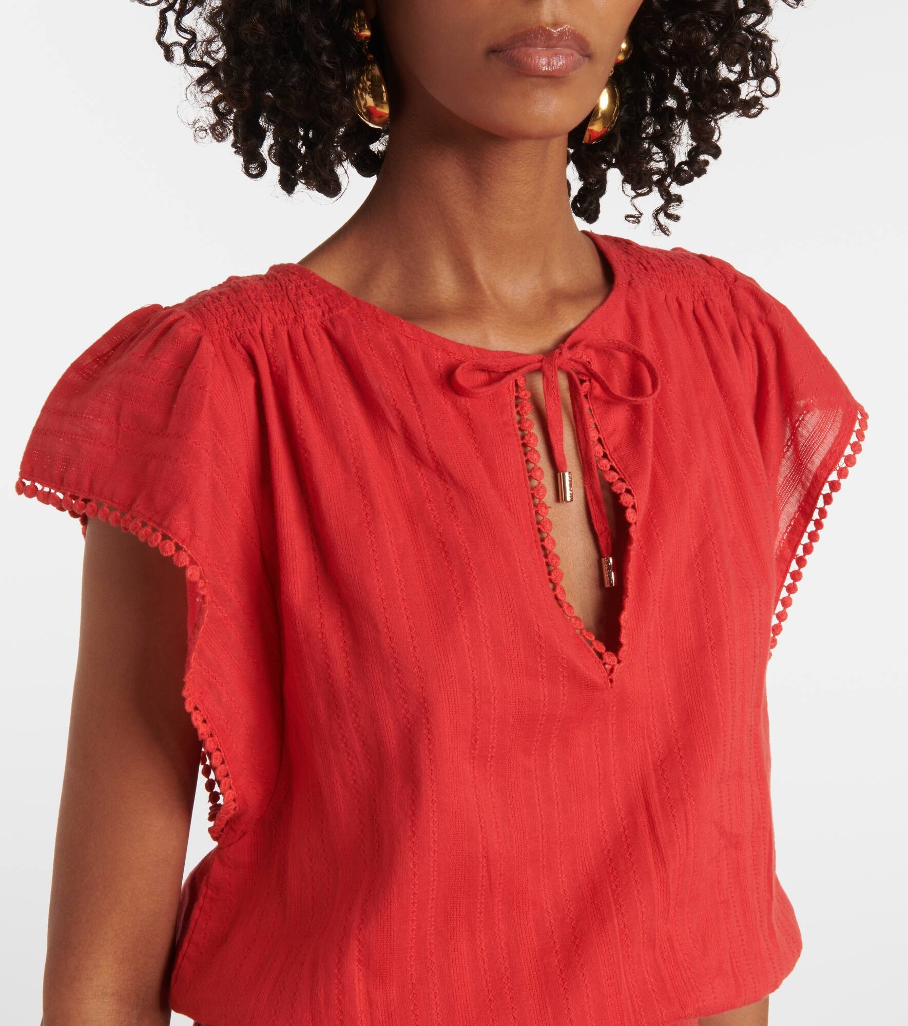 Keri tiered cotton minidress - 4