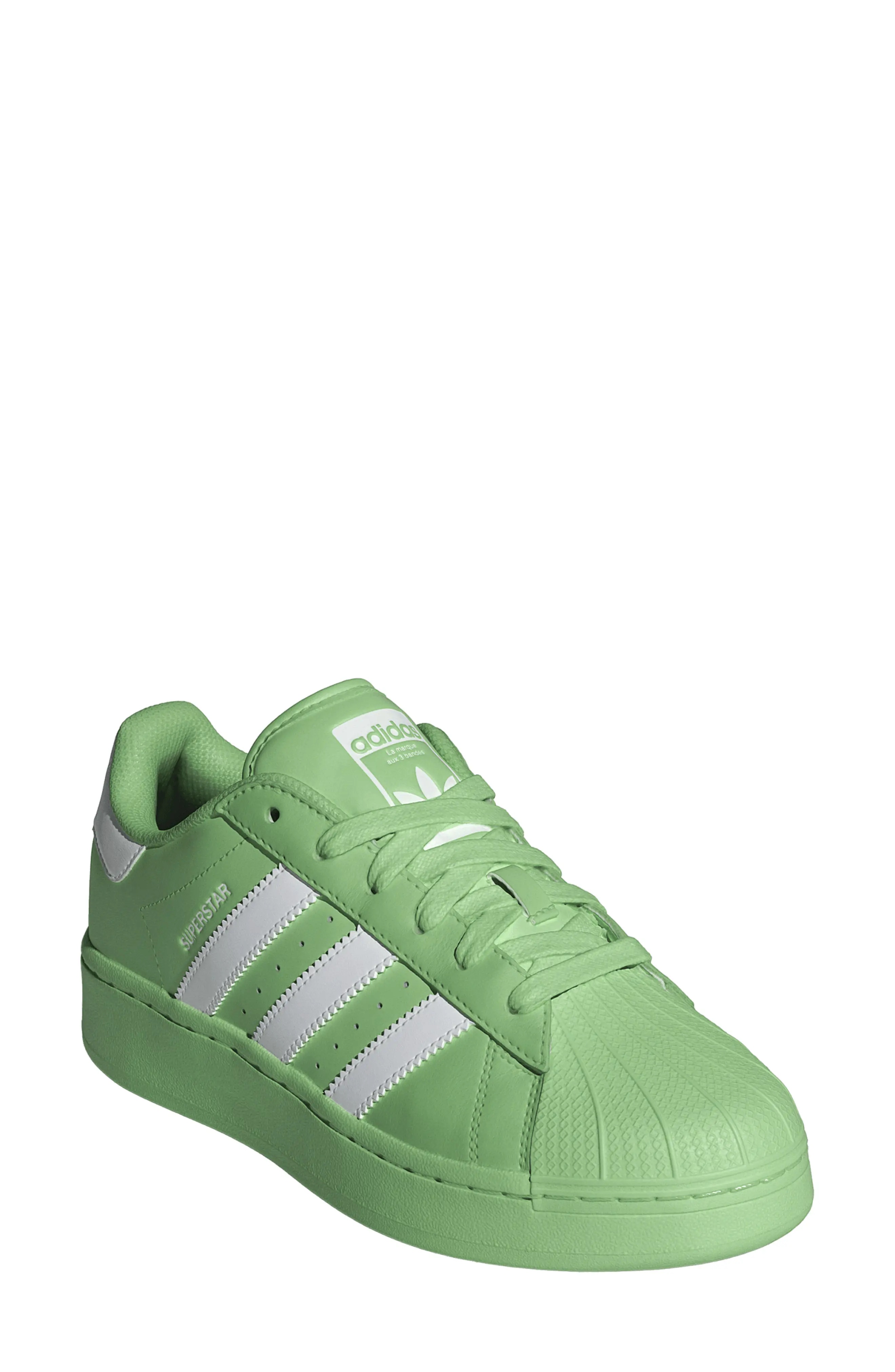 Superstar XLG Sneaker in Green/White/Green Spark - 1