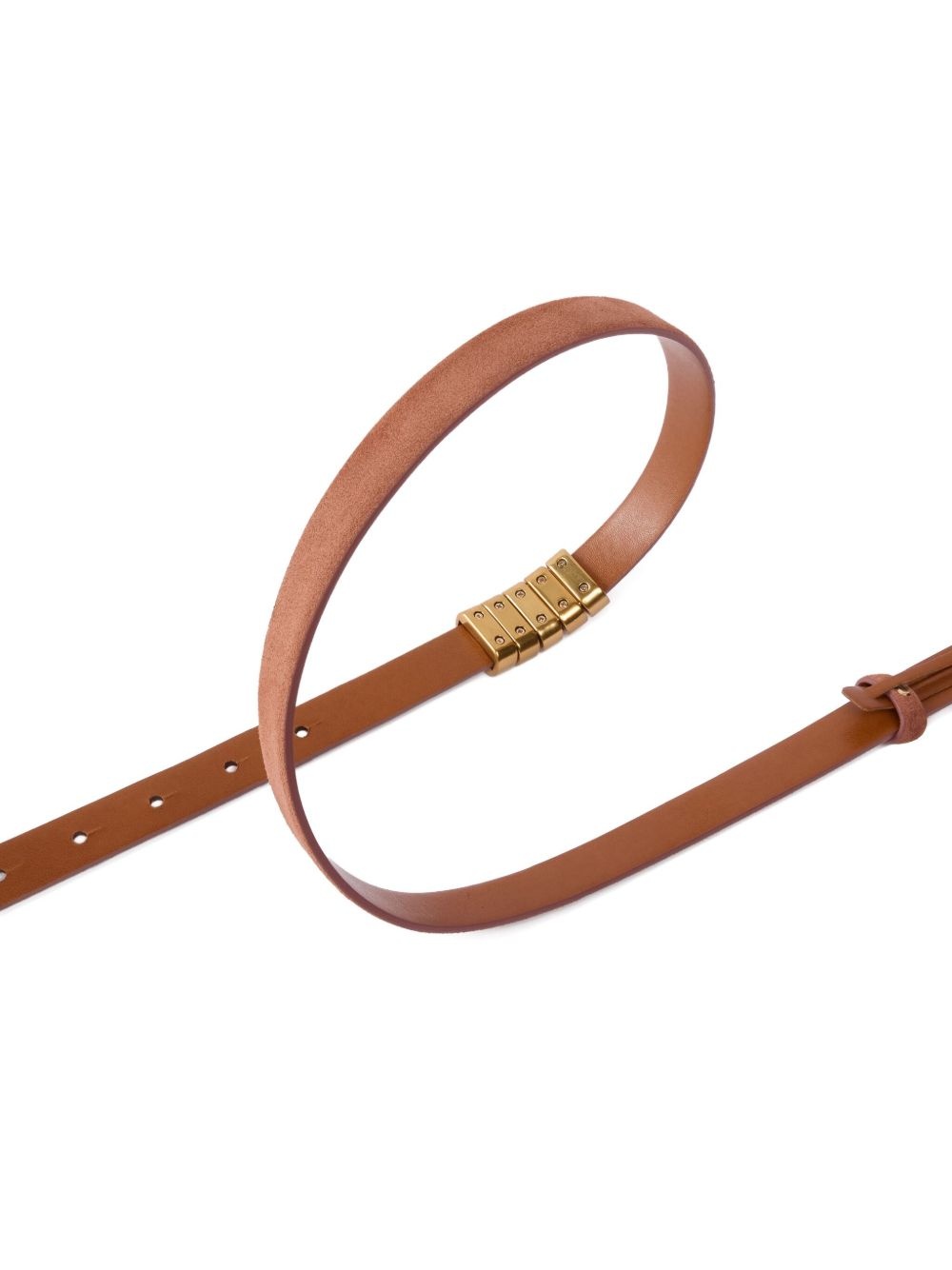 embellished leather belt - 4
