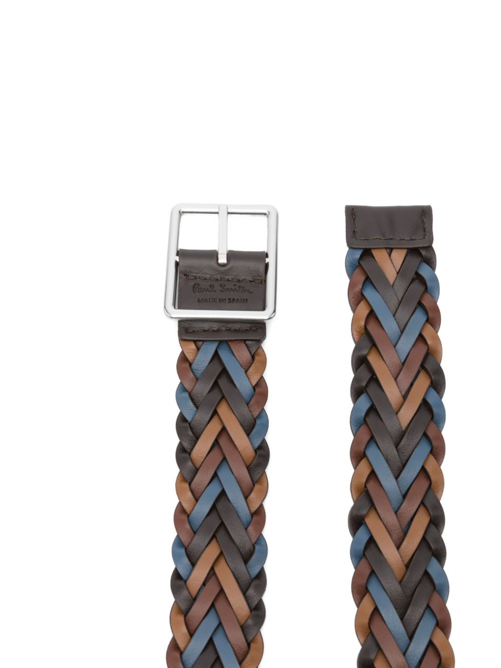 braided leather belt - 2