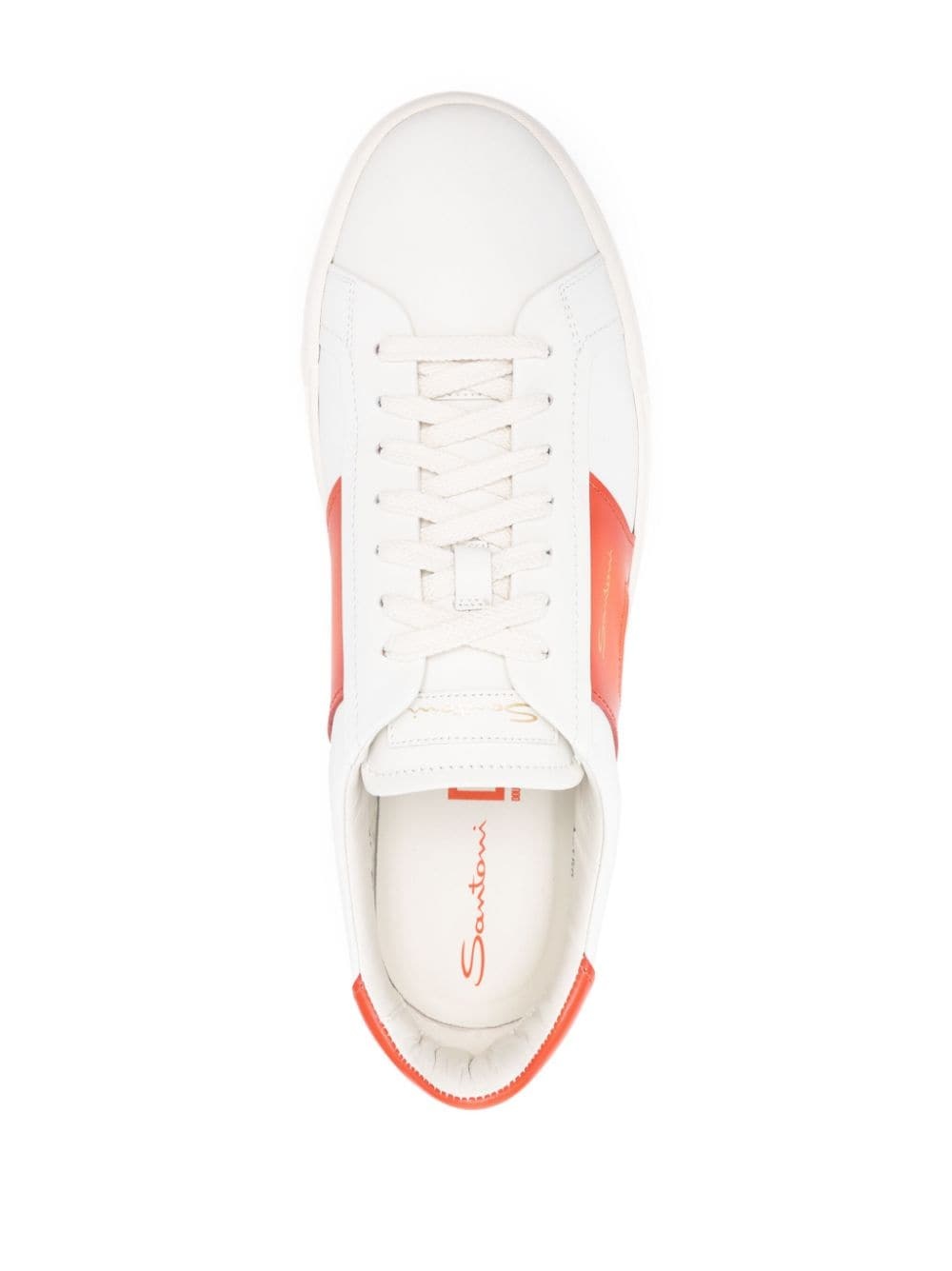 Double Buckle low-top leather sneakers - 4