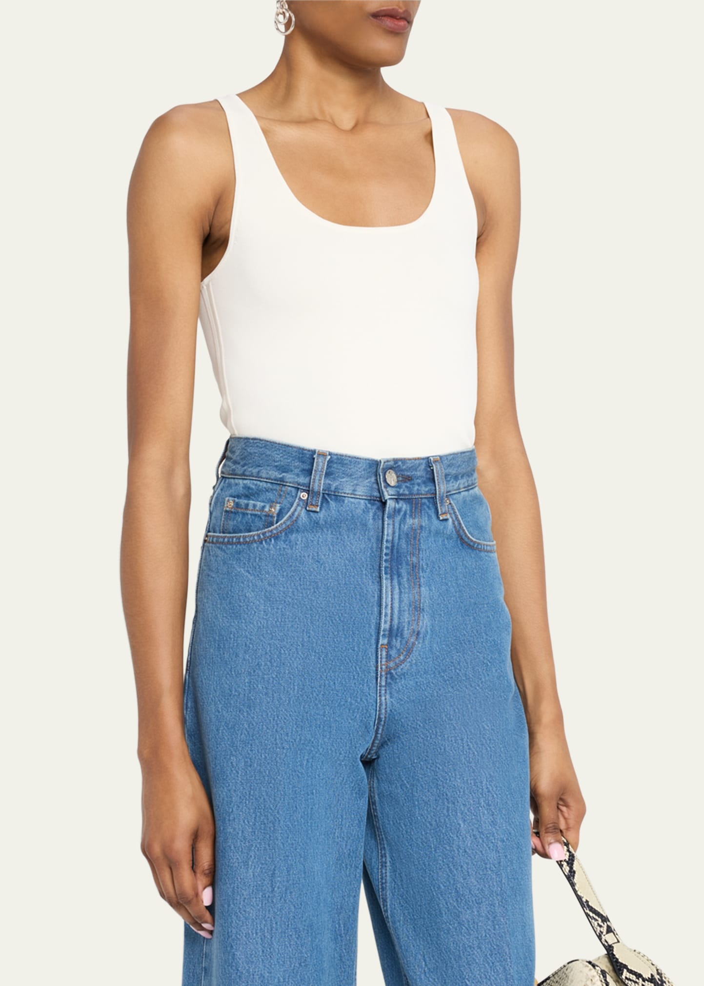 Compact Knit Tank Top - 4