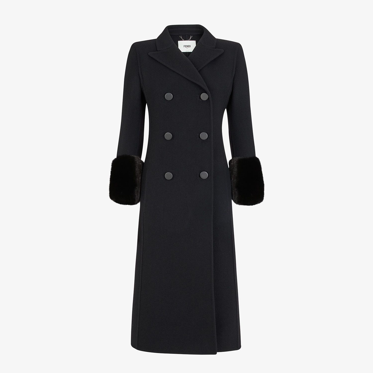 Black wool coat - 1