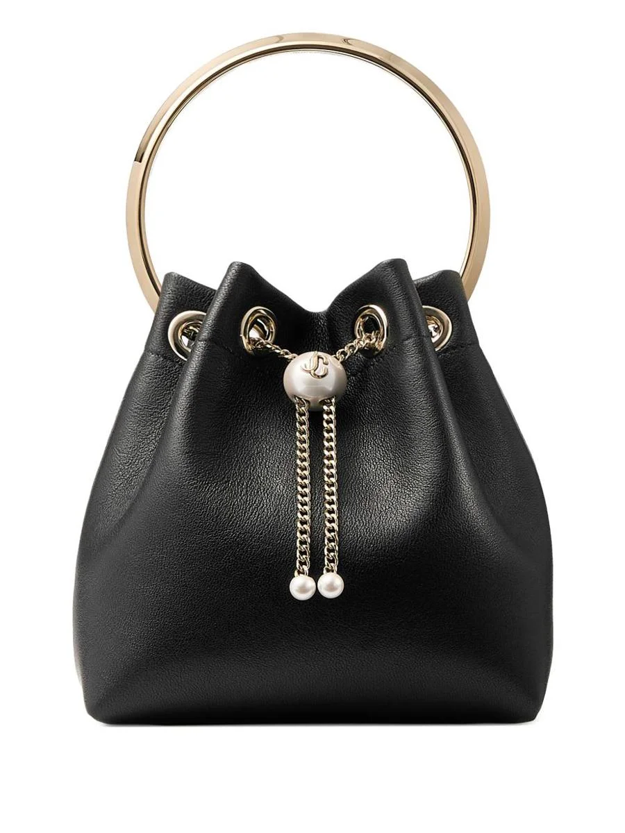 Jimmy Choo Bon Bon Leather Bucket Bag - 1