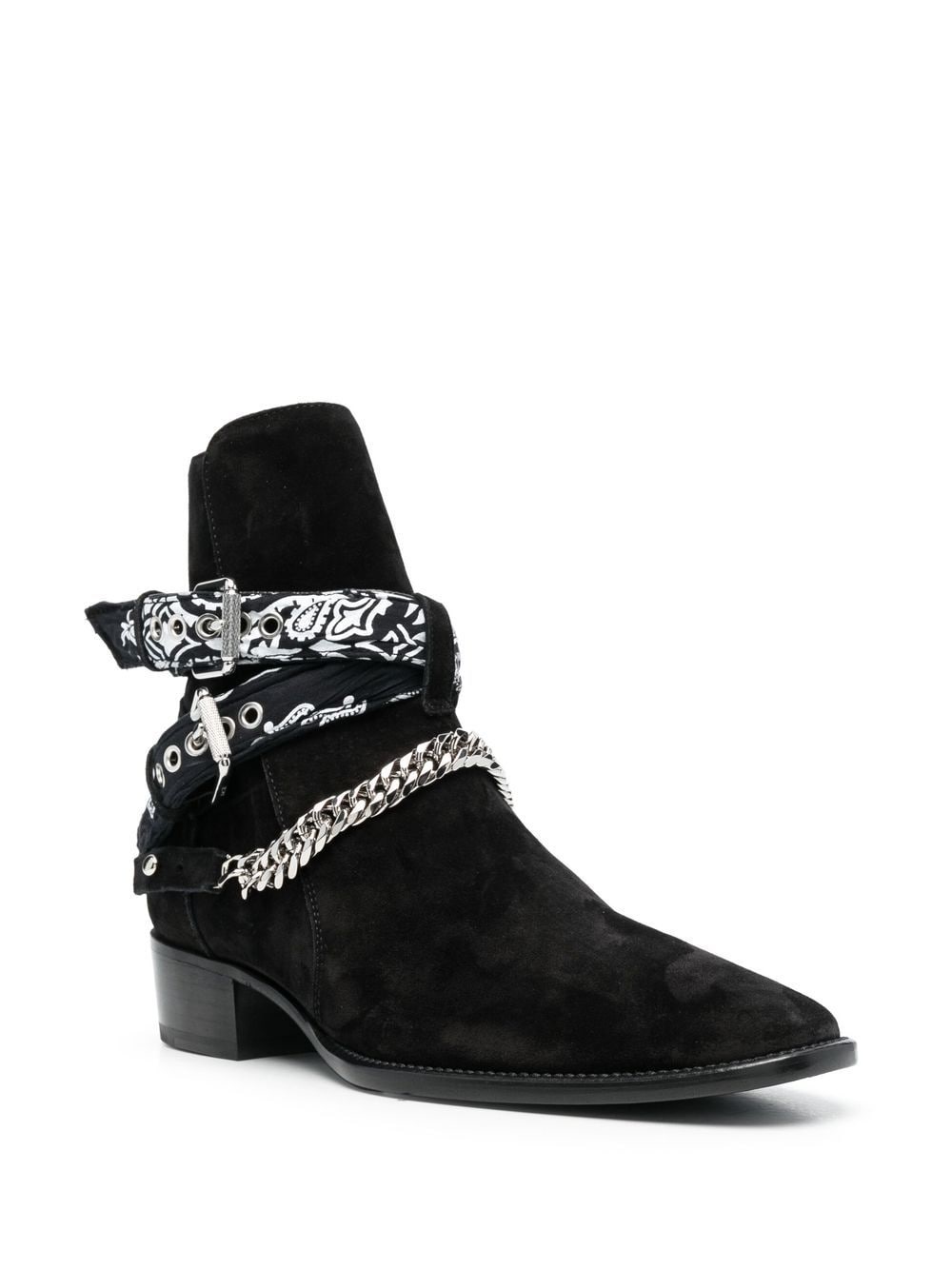 buckle-detail 40mm suede boots - 2