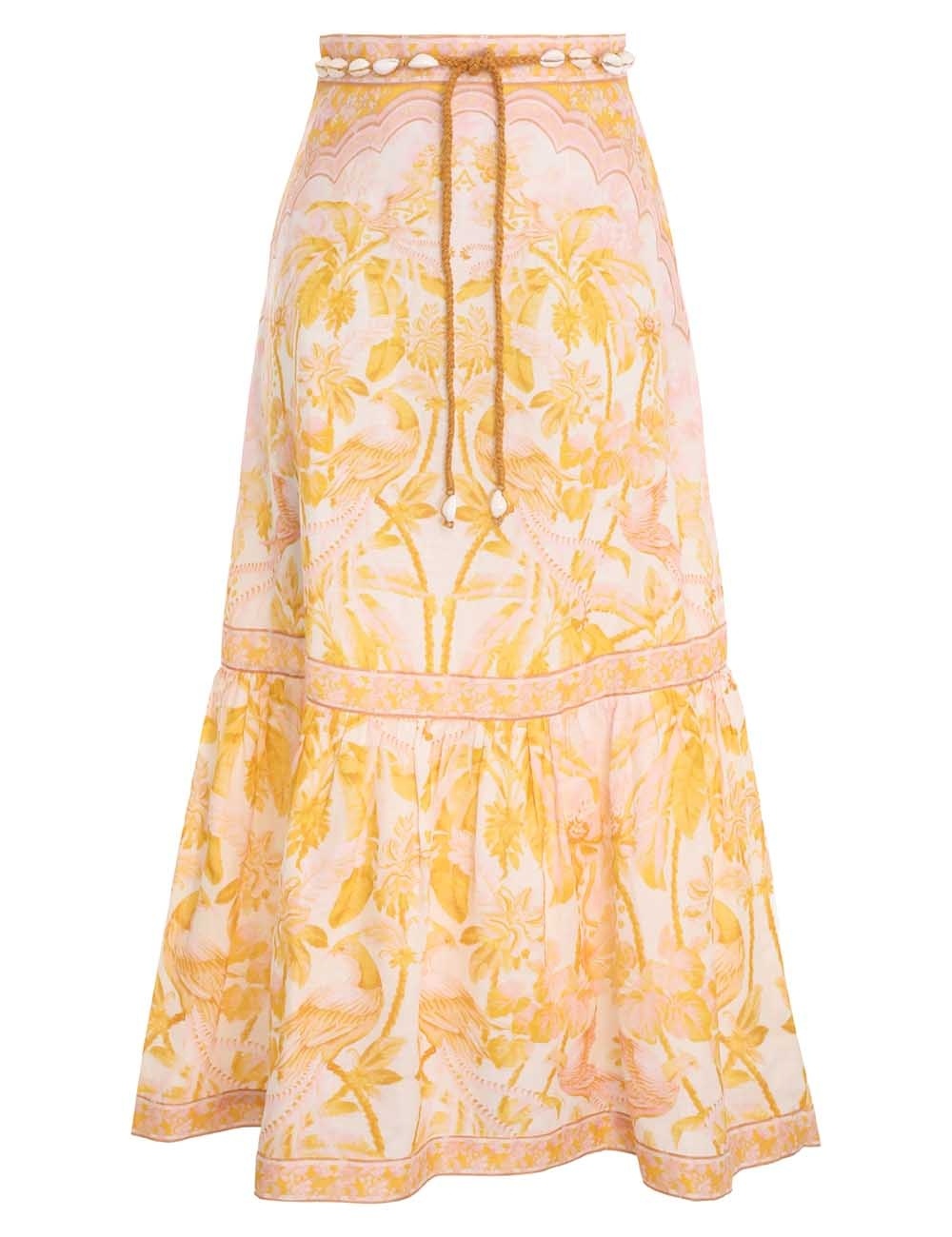 LYRE FRILL HEM SKIRT - 1