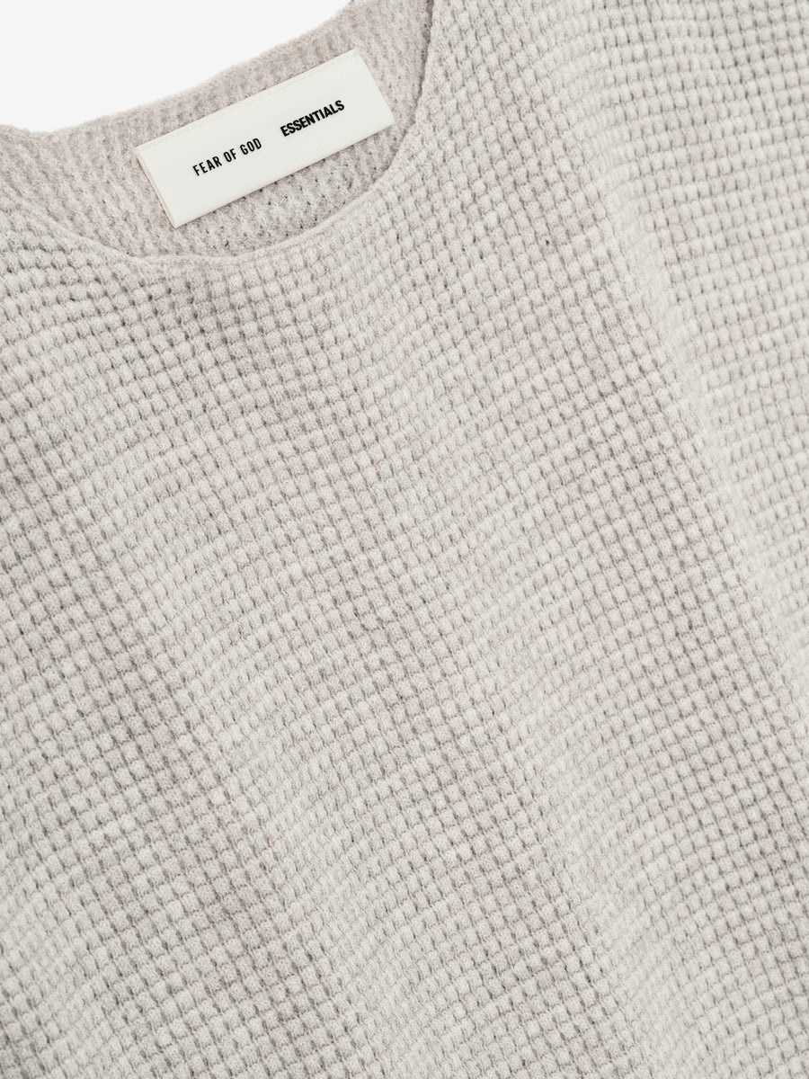 Waffle Short Sleeve Sweater - 4