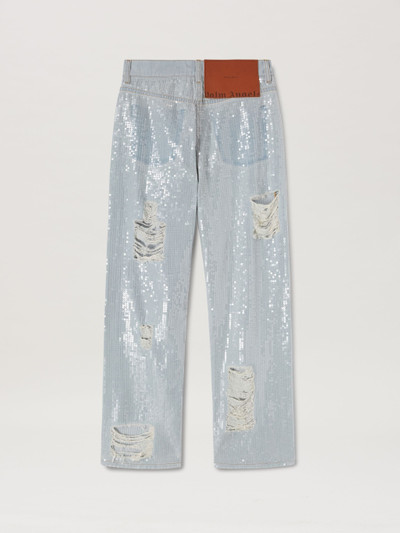 Palm Angels Sequins Destroyed Loose Denim outlook