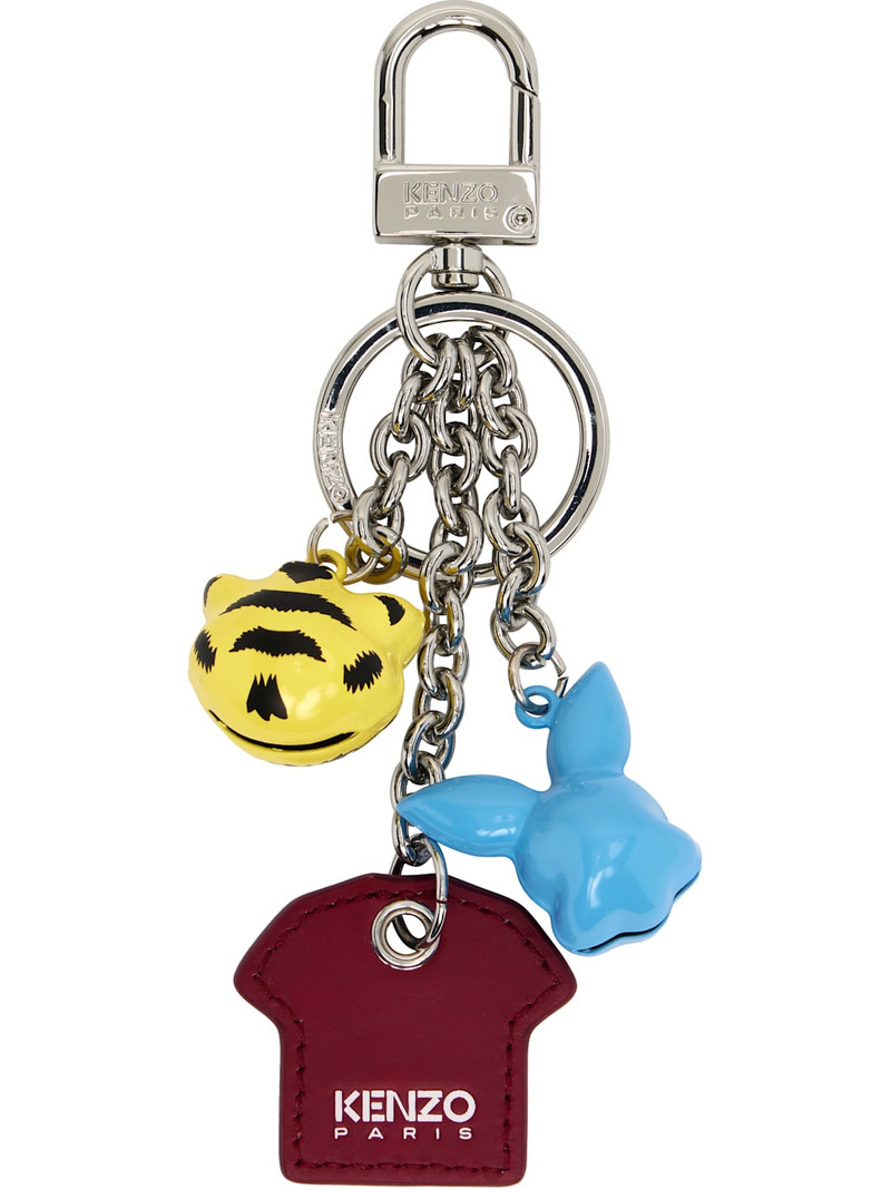 KENZO Multicolor Kenzo Paris 'KENZO Cartoon' Multi Charm Keychain outlook