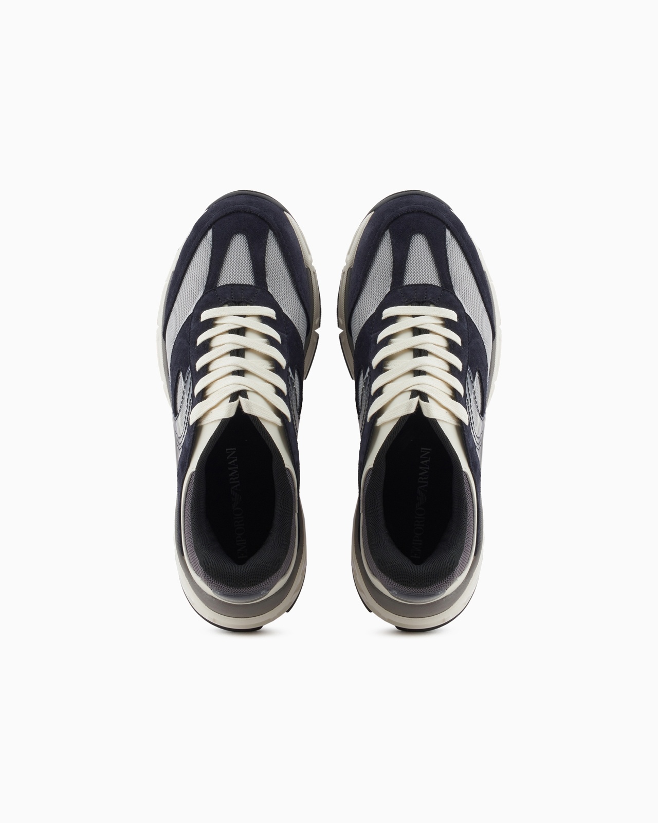 MESH SNEAKERS WITH SUEDE DETAILS - 3
